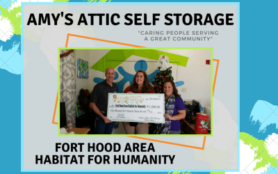 Amys Attic Self Storage Gives Back to Fort Hood Area Habitat for Humanity
