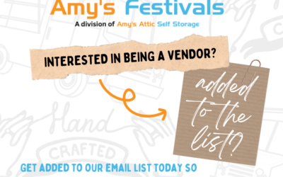 Want to be a vendor with Amy’s Festivals?