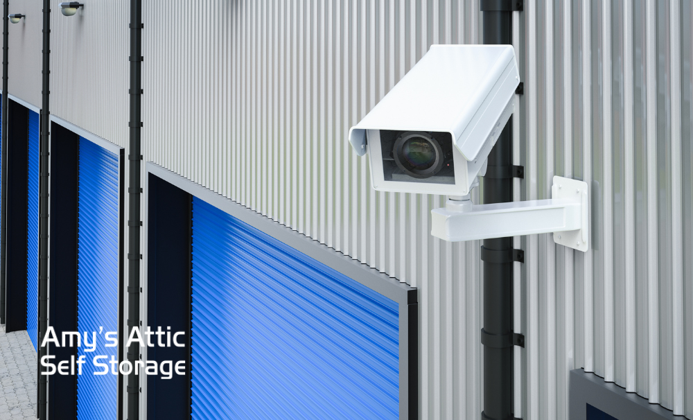 Secure Storage Killeen Security camera monitoring storage units at Amy’s Attic Self Storage in Killeen, TX