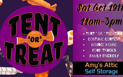 Amy’s Attic Self Storage Sponsoring 2019 Fall ‘Tent or Treat’ Festival