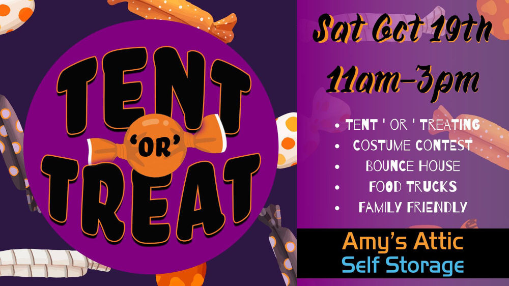 Amy’s Attic Self Storage Sponsoring 2019 Fall ‘Tent or Treat’ Festival