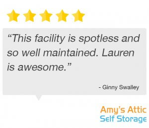 storage facility is spotless testimonial